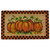Checkered Fall Harvest Pumpkin Doormat 18" x 30" - IMAGE 1