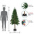 Pre-Lit Medium Alpine Artificial Christmas Tree - 6' - Multicolor Lights - IMAGE 2