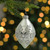 Matte Silver Glittery Snowflake Glass Christmas Finial Ornament 6" - IMAGE 2