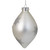 Matte Silver Glittery Snowflake Glass Christmas Finial Ornament 6" - IMAGE 4