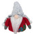 6" Plush Red and Gray Stuffed Christmas Gnome - IMAGE 1