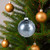 Glittered Snowflakes Shiny Christmas Ball Ornament - 4" (101mm) - Metallic Gray - IMAGE 3