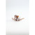 9" Gray and Orange Glass Decorative Octopus Figurine - IMAGE 1