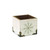 4.5" Green and White Distressed Snowflake Christmas Storage Box - IMAGE 1