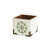Snowflake Christmas Storage Box - 4.5" - White and Green - IMAGE 2