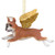 4" Flying Boxer Dog Angel  Christmas Ornament - IMAGE 3