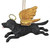 3.5" Flying Black Lab Dog Angel Christmas Ornament - IMAGE 3