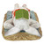 13" Lounging By The Pool Bunny Outdoor Garden Statue - IMAGE 6