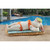 13" Lounging By The Pool Bunny Outdoor Garden Statue - IMAGE 2