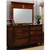 46.25" Brown Rectangular Beveled Bahama Shutter Wood Mirror - IMAGE 4