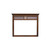 46.25" Brown Rectangular Beveled Bahama Shutter Wood Mirror - IMAGE 1