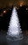 Set of 2 Silver Glitter Pine Tree Christmas Tabletop Decor 9" - IMAGE 1