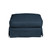 18" Navy Blue Fabric Elegant Sunset Trading Horizon Slipcovered Comfortable Ottoman - IMAGE 2