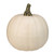8.5” Cream White Pumpkin Fall Harvest Table Top Decoration - IMAGE 1