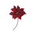 18” Red Velvet Poinsettia Artificial Christmas Stem - IMAGE 1