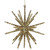 8.25" Gold Glitter Starburst Christmas Ornament - IMAGE 1