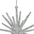 8.25” Silver Glittered Starburst Christmas Ornament - IMAGE 5