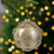 Shiny Gold Starburst Glass Christmas Ball Ornament 4.5" (50mm) - IMAGE 2