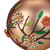 4" Beaded Floral Glass Ball Christmas Ornament - IMAGE 4
