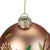 4" Beaded Floral Glass Ball Christmas Ornament - IMAGE 3