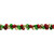 5' Green, Gold and Red Jingle Bell Christmas Garland, Unlit