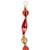 Shiny and Matte Beaded Christmas Garland - 9' x .5" - Red and Gold - Unlit - IMAGE 6