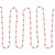 Shiny Mirrored Disco Ball Beaded Christmas Garland - 15' x .5" - Crimson Red - IMAGE 2