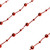Shiny Mirrored Disco Ball Beaded Christmas Garland - 15' x .5" - Crimson Red - IMAGE 4