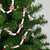 9' Red and White Peppermint Candy Beaded Christmas Garland, Unlit - IMAGE 2