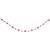 9' Red and White Peppermint Candy Beaded Christmas Garland, Unlit - IMAGE 4