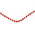 15' x .25" Shiny Faceted Red Beaded Christmas Garland - IMAGE 2