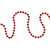 15' x .25" Shiny Faceted Red Beaded Christmas Garland - IMAGE 1