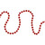 15' x .25" Shiny Faceted Red Beaded Christmas Garland - IMAGE 3