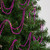 15' Shiny Pink Beaded Christmas Garland, Unlit - IMAGE 3