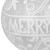 Clear and White "Merry Christmas" Glass Christmas Ball Ornament 4.5" (114mm) - IMAGE 5