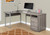 78.75" Taupe Brown Contemporary L-Shaped Computer Desk - IMAGE 4