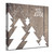 Brown and White Christmas Many Trees Wrapped Square Wall Art Decor 20" x 20" - IMAGE 3