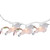 Unicorn with Ribbon Tail Indoor Outdoor Patio Light Set - 6' White Wire - 10ct - IMAGE 2