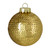 4ct Gold Sequin Shiny Christmas Ball Ornaments 2.75" (70mm) - IMAGE 2