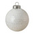 4ct White Sequined Shiny Christmas Ball Ornaments 2.75" (70mm) - IMAGE 2