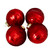 4ct Red Shiny Sequin Christmas Ball Ornaments 2.75" (70mm) - IMAGE 1