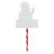 28.5" Lighted Snowman 'LET IT SNOW' Christmas Lawn Stake - Clear Lights - IMAGE 4