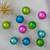 10ct Green and Blue Matte Glass Christmas Ball Ornaments 1.75" (45mm)