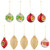 Retro Reflector 2-Finish Christmas Glass Ornaments - 3.5" - Gold and Red - 9ct - IMAGE 2