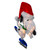 24" White and Red Pre-Lit Skating Peanuts Snoopy Outdoor Christmas Decor - Clear Lights - IMAGE 2