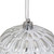 4" Distressed White and Silver Geometric Christmas Ball Ornament - IMAGE 3