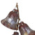 5" Silver and Brown String of Bells Glass Christmas Ornament - IMAGE 3