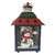 Green, Red and Blue Snowman Christmas Candle Lantern 11" - IMAGE 5