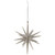 Sparkling Glitter Starburst Hanging Christmas Ornament - 6" - Silver - IMAGE 2