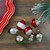 2-Finish Striped Glass Christmas Ornaments - 3.25" - Silver and Red - 9ct - IMAGE 2